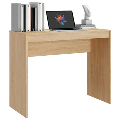 Desk Sonoma Oak 35.4"x15.7"x28.3" Engineered Wood