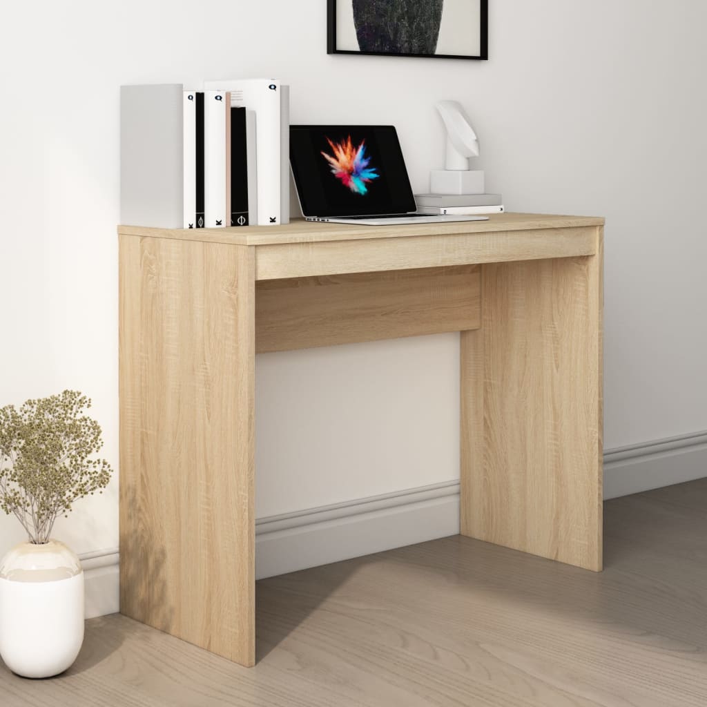 Desk Sonoma Oak 35.4"x15.7"x28.3" Engineered Wood