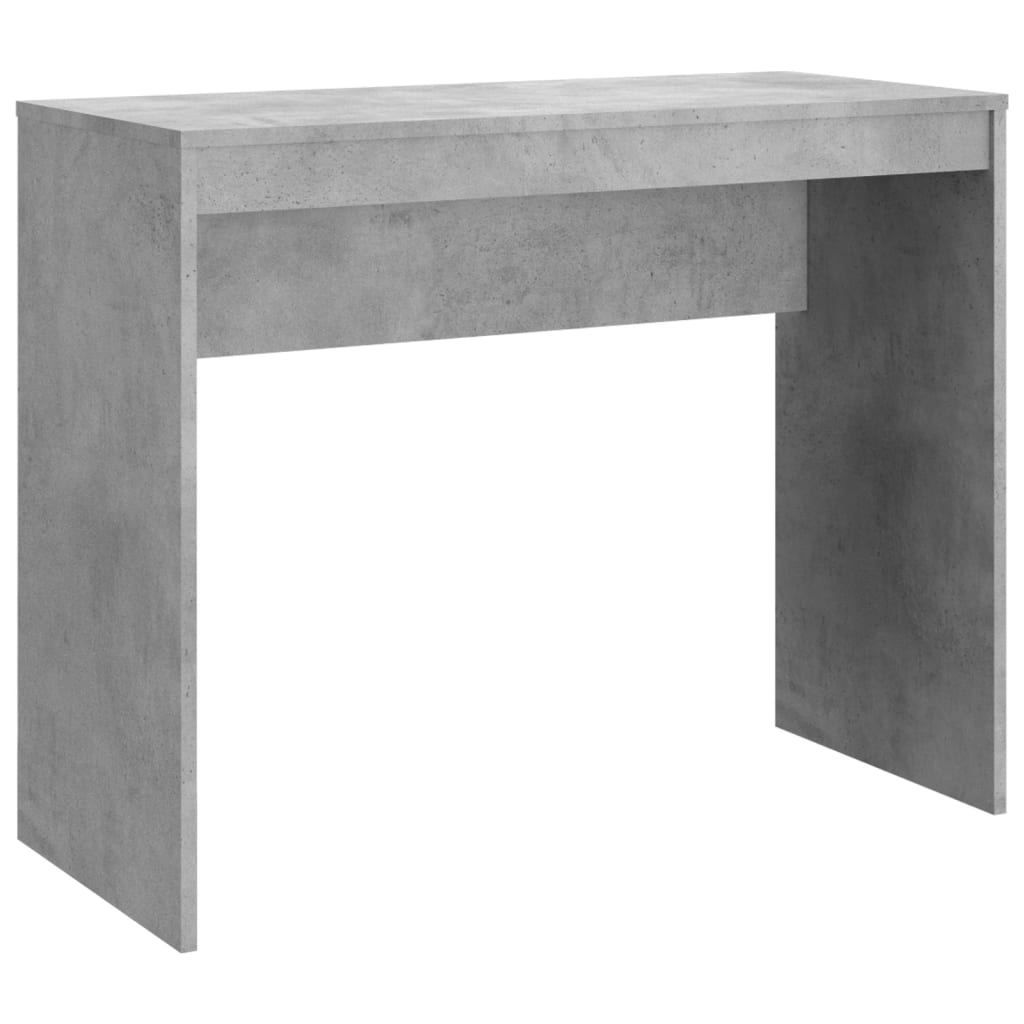 Desk Concrete Gray 35.4"x15.7"x28.3" Engineered Wood