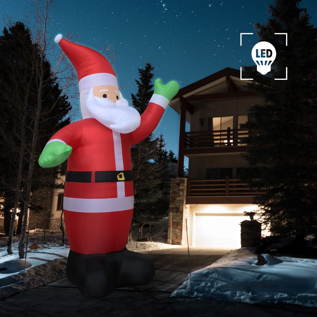 Christmas Inflatable Santa Claus LED IP20 236.2" XXL