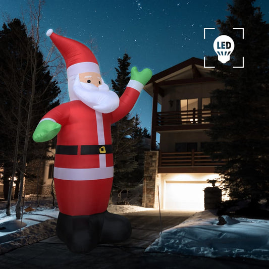 Christmas Inflatable Santa Claus LED IP20 236.2" XXL