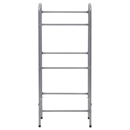 Storage Shelf for 3 Crates Silver 19.7x13.0x45.7" Steel