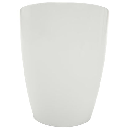 Storage Stool White and Blue Faux Leather