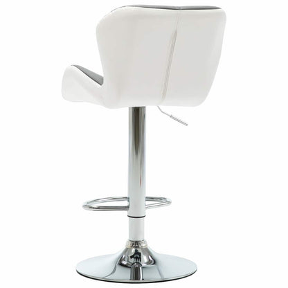 Bar Stool 2 pcs Grey 17.32 x 18.90 x 41.54 in Faux Leather