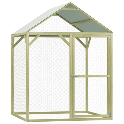 Chicken Cage Green Impregnated Pinewood 4.9x4.9x6.6 ft Durable