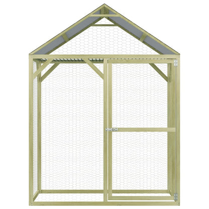 Chicken Cage Green Impregnated Pinewood 4.9x4.9x6.6 ft Durable
