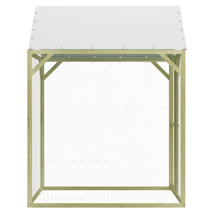 Chicken Cage Green Impregnated Pinewood 4.9x4.9x6.6 ft Durable