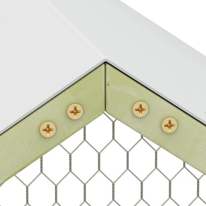 Chicken Cage Green Impregnated Pinewood 4.9x4.9x6.6 ft Durable