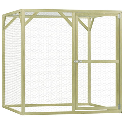 Chicken Cage 4.9'x4.9'x4.9' Impregnated Pinewood