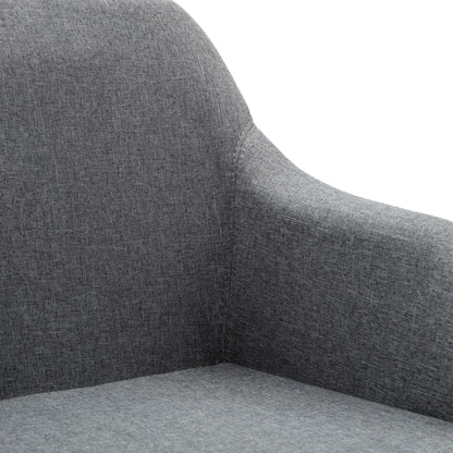 Swivel Office Chair Light Gray Fabric