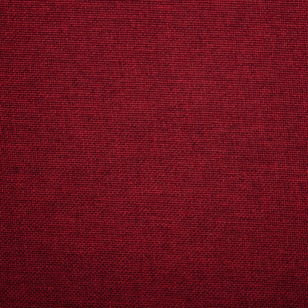 Office Chair Wine Red Polyester, Plywood, Steel Adjustable