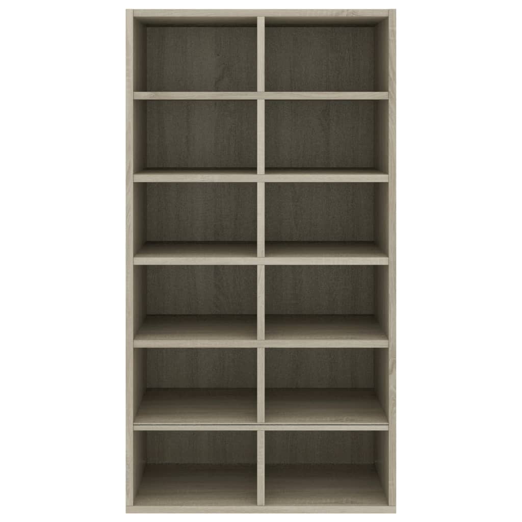 Shoe Rack Sonoma Oak 21.3x13.4x39.6" Engineered Wood