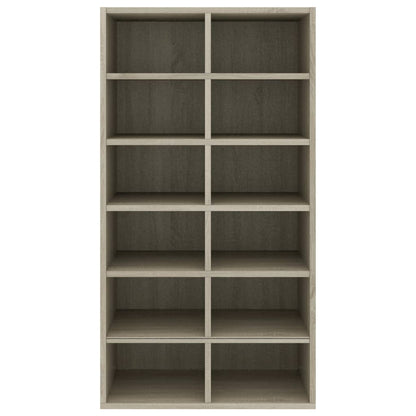 Shoe Rack Sonoma Oak 21.3x13.4x39.6" Engineered Wood