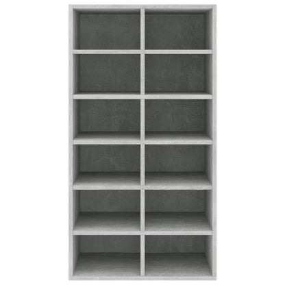 Shoe Rack Concrete Grey 21.3x13.4x39.6" Engineered Wood