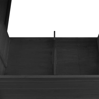 Outdoor Chicken Cage Hen House with 1 Egg Cage Gray Wood