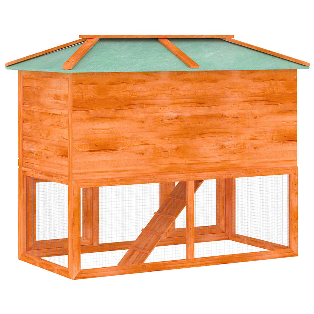 Animal Rabbit Cage Double Floor Wood