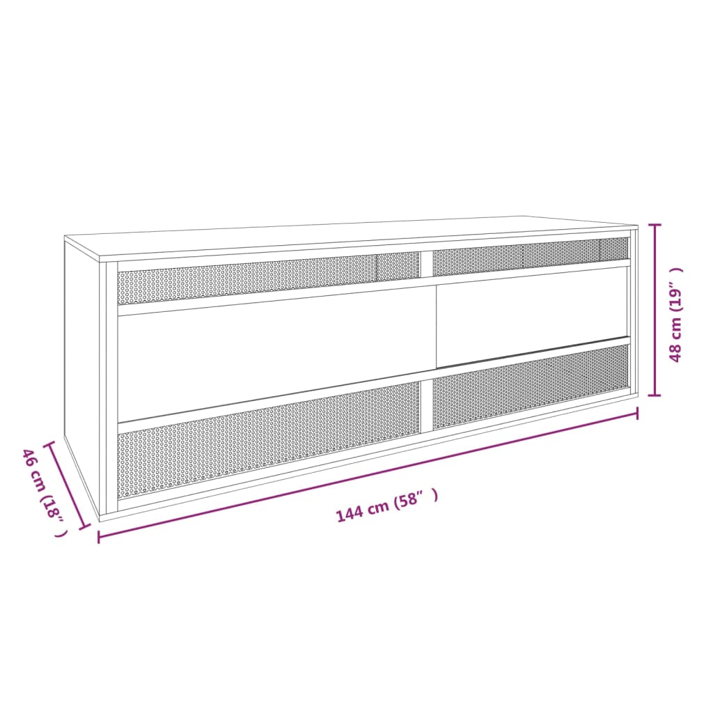 Terrarium Natural Wood Finish Engineered wood, Glass, Steel Large