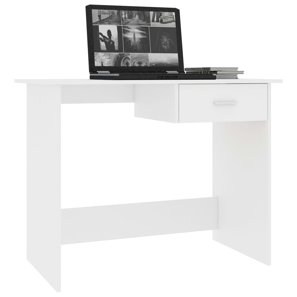 Desk White 39.4"x19.7"x29.9" Engineered Wood