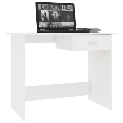Desk White 39.4"x19.7"x29.9" Engineered Wood