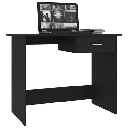 Desk Black 39.4"x19.7"x29.9" Engineered Wood