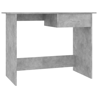 Desk Concrete Gray 39.4"x19.7"x29.9" Engineered Wood