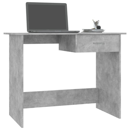 Desk Concrete Gray 39.4"x19.7"x29.9" Engineered Wood
