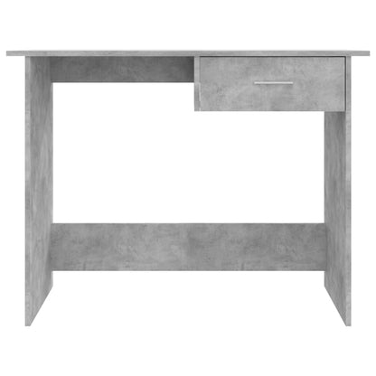 Desk Concrete Gray 39.4"x19.7"x29.9" Engineered Wood