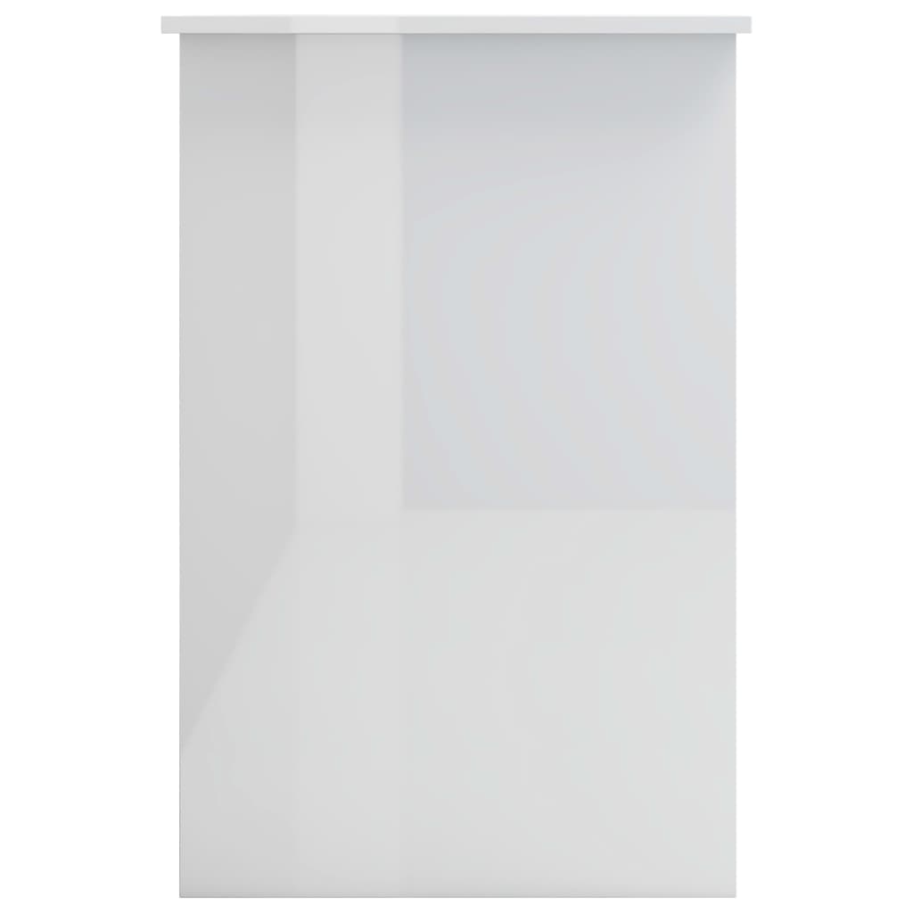 Desk High Gloss White 39.4"x19.7"x29.9" Engineered Wood