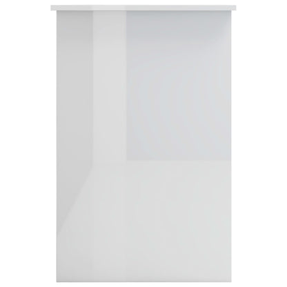 Desk High Gloss White 39.4"x19.7"x29.9" Engineered Wood