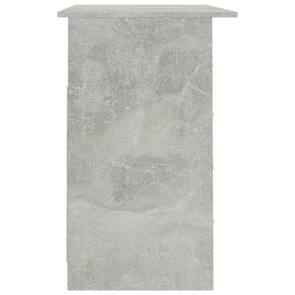 Desk with Drawers Concrete Gray 43.3"x19.7"x29.9" Engineered Wood