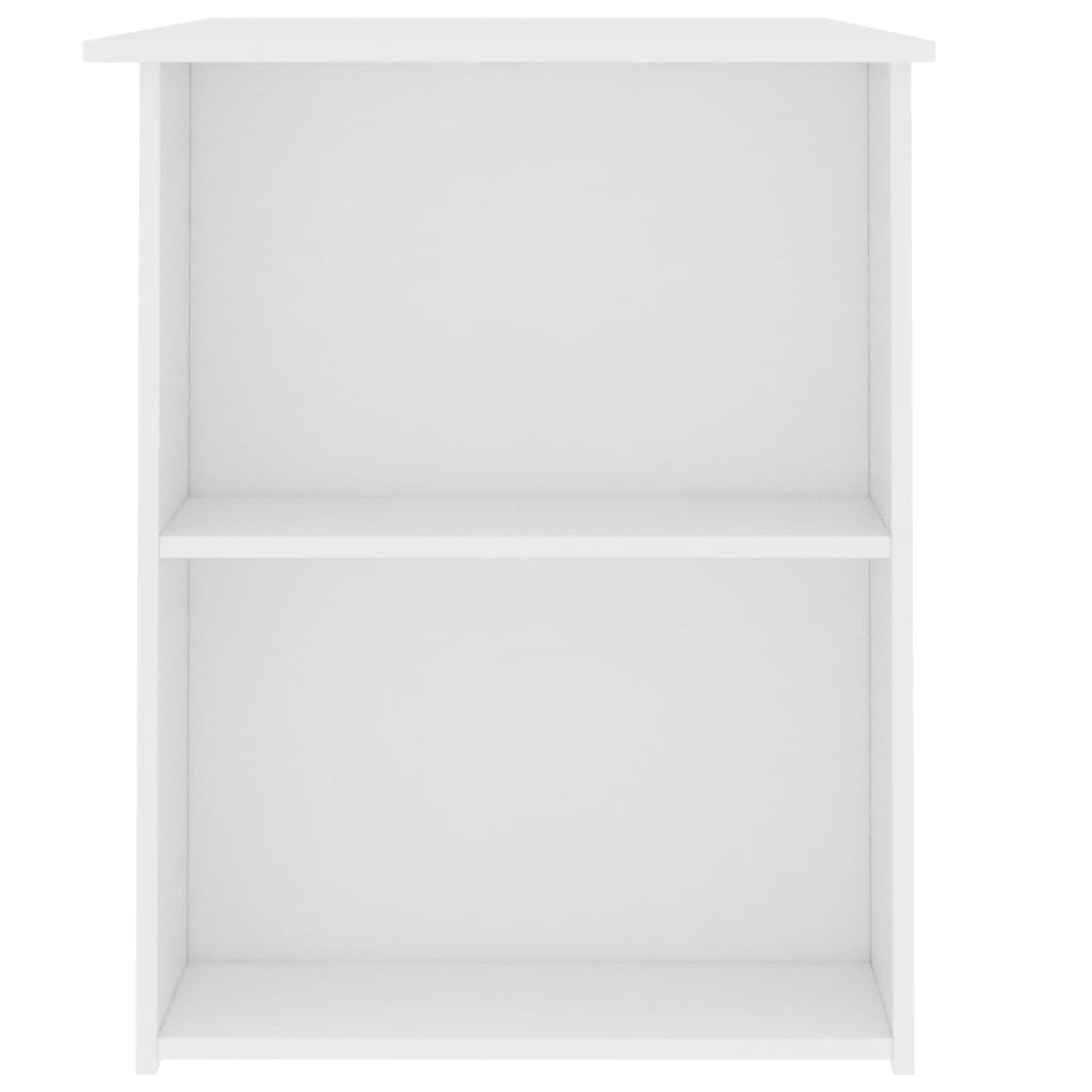 Desk White 43.3"x23.6"x28.7" Engineered Wood