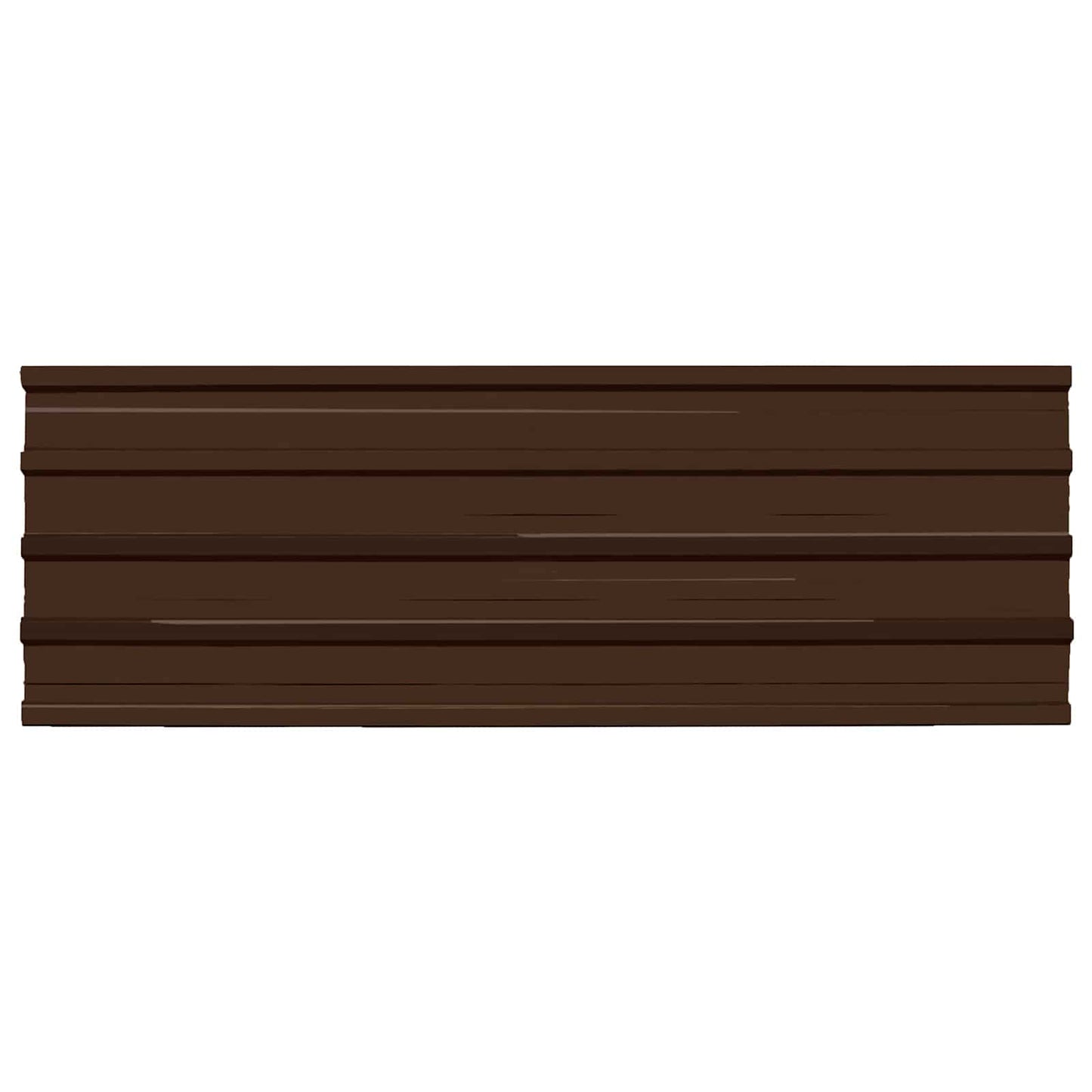 Roof Panel 12 pcs Brown 50.79 x 17.72 in Galvanised steel