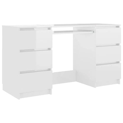 Writing Desk High gloss white Engineered wood Standard