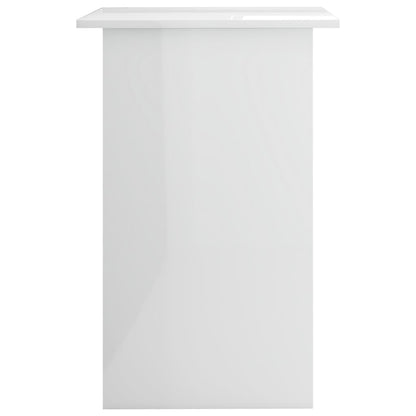 Desk High Gloss White 35.4" x 19.7" x 29.1" Engineered Wood