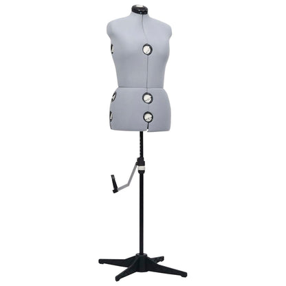Adjustable Dress Form Female Gray M Size 40-46
