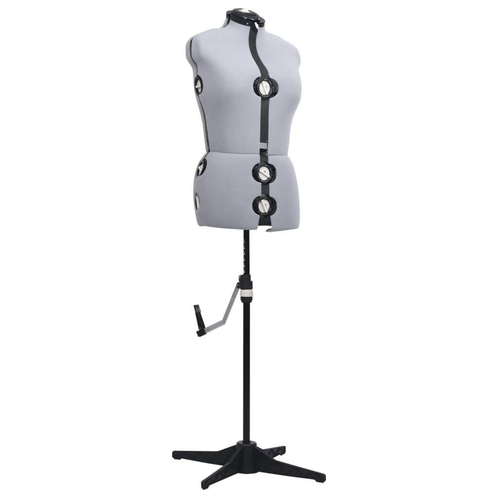 Adjustable Dress Form Female Gray M Size 40-46