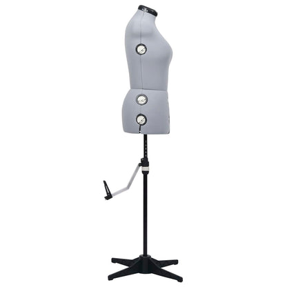 Adjustable Dress Form Female Gray M Size 40-46