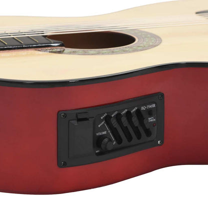 Western Classical Cutaway Guitar with Equalizer and 6 Strings