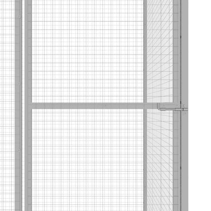 Cat Cage Silver Galvanized steel Large Durable Cat Cage