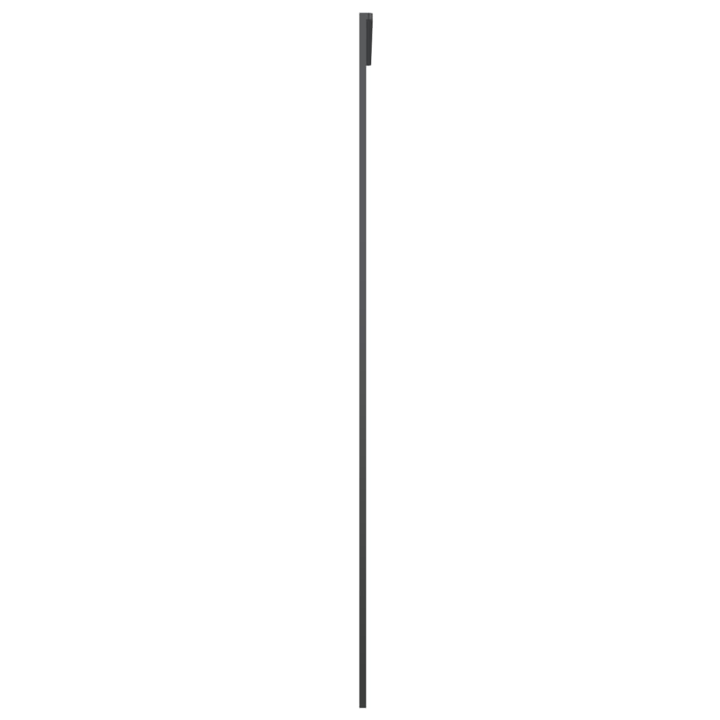 Sliding Door Aluminum and ESG Glass 29.9"x80.7" Black