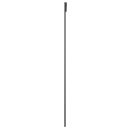 Sliding Door Aluminum and ESG Glass 29.9"x80.7" Black