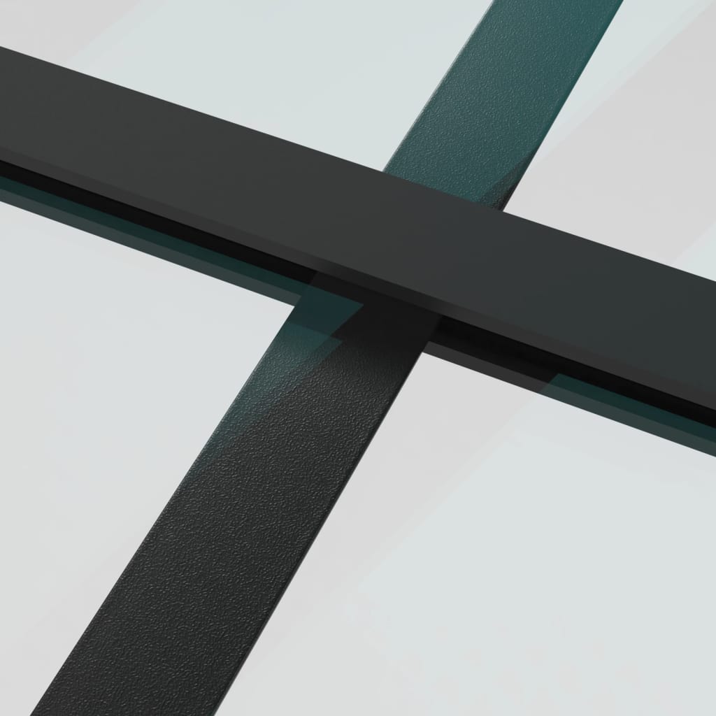 Sliding Door Aluminum and ESG Glass 29.9"x80.7" Black