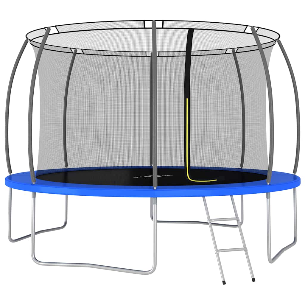Trampoline Set Black, Grey, Blue
