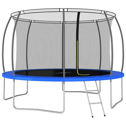 Trampoline Set Black, Grey, Blue