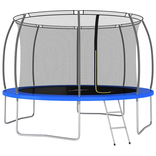 Trampoline Set Black, Grey, Blue