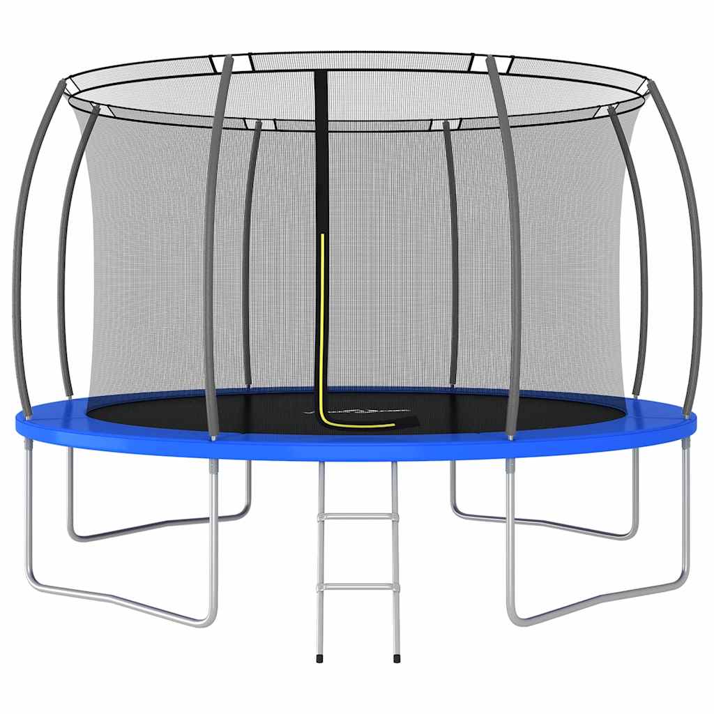 Trampoline Set Black, Grey, Blue