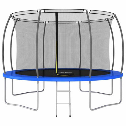Trampoline Set Black, Grey, Blue