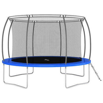 Trampoline Set Black, Grey, Blue