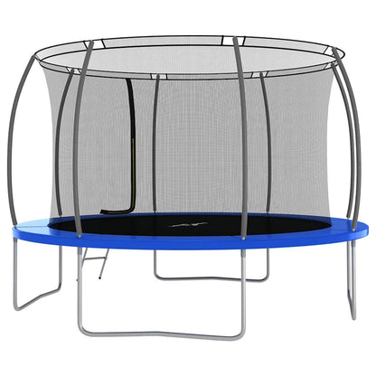 Trampoline Set Black, Grey, Blue