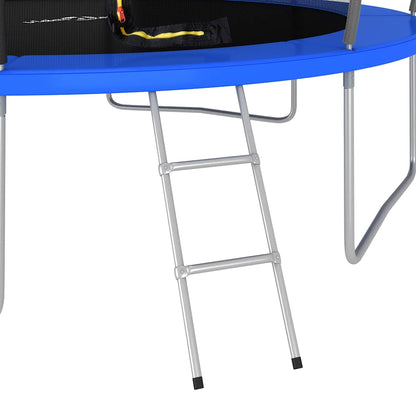 Trampoline Set Black, Grey, Blue